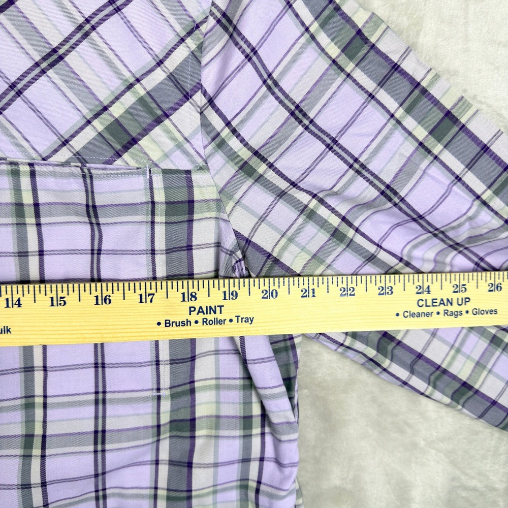 NWT Alaskan Hardgear Midnight Sun Shirt Womens Large Purple Plaid Button Up - Picture 5 of 7